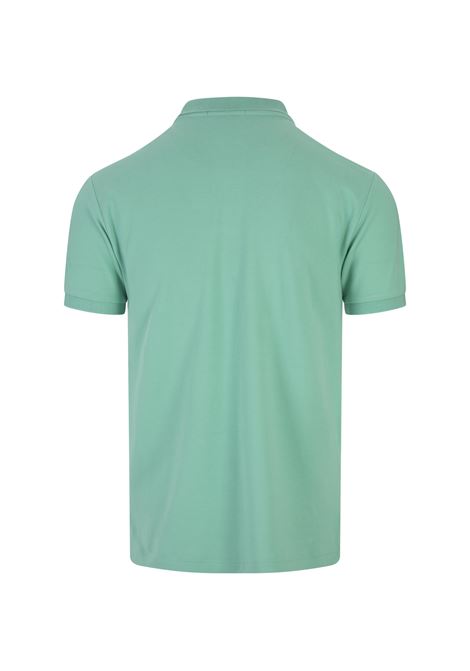 RALPH LAUREN Polo in Piquet Slim-Fit Verde Tramonto e Rosa - RALPH LAUREN Hotsell