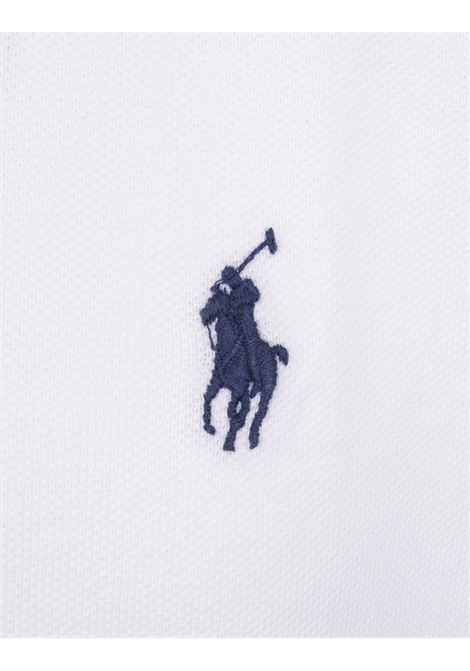 RALPH LAUREN Polo In Piquet Slim-Fit Bianca - RALPH LAUREN Saldi Di Fabbrica
