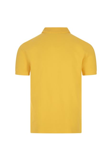 RALPH LAUREN Polo in Piquet Slim-Fit Giallo Oasi e Blu - RALPH LAUREN Negozio