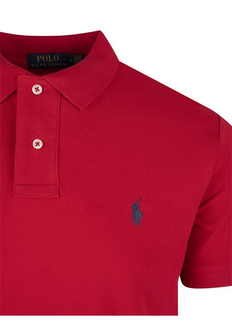 RALPH LAUREN Polo In Piquet Slim-Fit Rossa - RALPH LAUREN In Saldo