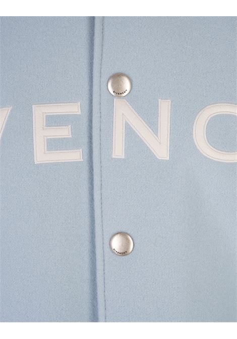 GIVENCHY Bomber GIVENCHY Bianco e Azzurro In Lana e Pelle - GIVENCHY 2025