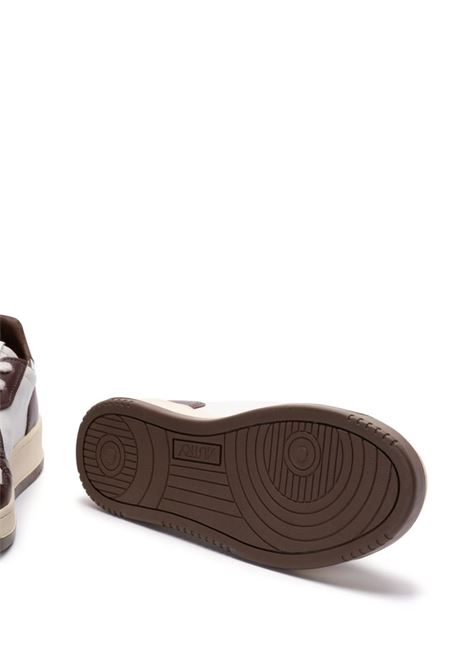 AUTRY Sneakers Medalist Low In Pelle Bicolor Bianca e Marrone - AUTRY Novità
