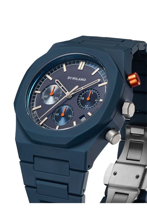 D1 MILANO Orologio Charcoal Neptune Blue Polychrono 40.5 mm - D1 MILANO Vendita Calda