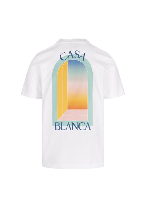CASABLANCA T-Shirt L'Arc Coloré Bianca - CASABLANCA In Saldo