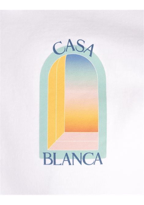 CASABLANCA T-Shirt L'Arc Coloré Bianca - CASABLANCA In Saldo