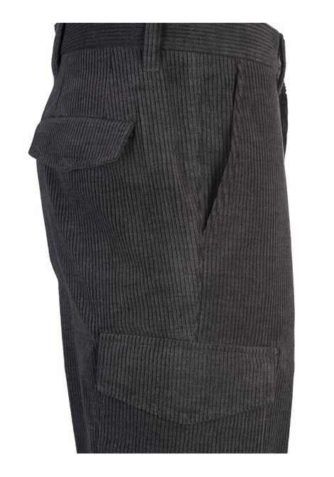 BOSS Pantaloni Cargo In Velluto a Coste Antracite - BOSS 2025