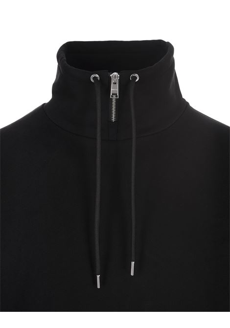 BOSS Felpa a Collo Alto Nera Con Patch Logo - BOSS Promozione