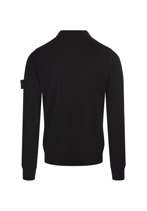 STONE ISLAND Maglione Girocollo In Lana Vergine Nera - STONE ISLAND Negozi Online