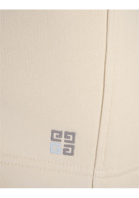 GIVENCHY Bermuda Avorio Con Logo 4G Bicolore - GIVENCHY Consegna Veloce