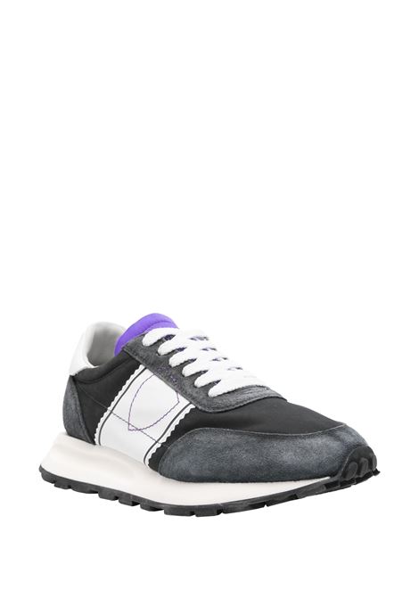PHILIPPE MODEL Sneakers Running Tour Nere e Violetto - PHILIPPE MODEL Sconto