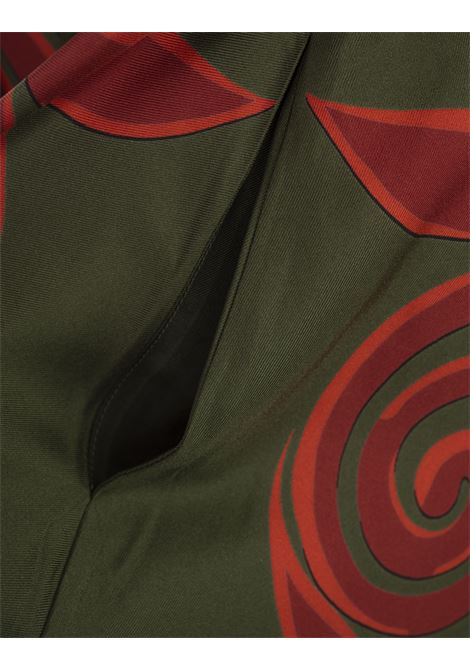 LA DOUBLE J Abito Mini Magnifico In Dragonflower Placée Multicolor in Silk Twill - LA DOUBLE J Moda