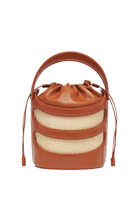 ALEXANDER MCQUEEN Borsa A Secchiello The Rise in Tan/Naturale - ALEXANDER MCQUEEN 2025