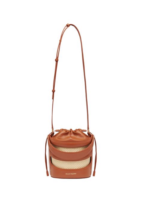 ALEXANDER MCQUEEN Borsa A Secchiello The Rise in Tan/Naturale - ALEXANDER MCQUEEN 2025