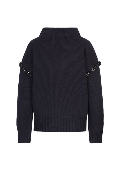 MAX MARA Maglia Gene Blu Navy - MAX MARA Soddisfazione Garantita