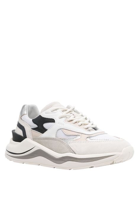 D.A.T.E. Sneakers Fuga Dragon Bianche-Argento - D.A.T.E Qualità Garantita