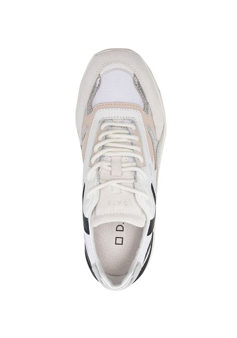 D.A.T.E. Sneakers Fuga Dragon Bianche-Argento - D.A.T.E Qualità Garantita