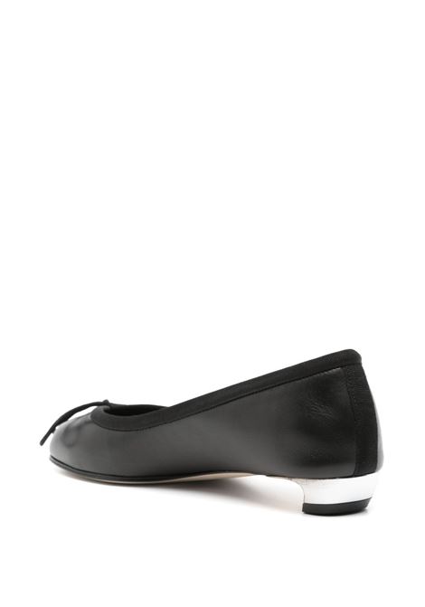 ALEXANDER MCQUEEN Ballerine Armadillo In Nero Oro e Argento - ALEXANDER MCQUEEN Consegna Veloce