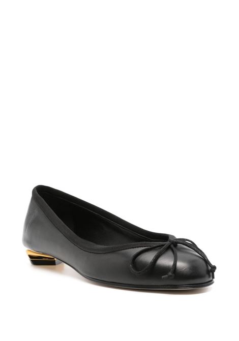ALEXANDER MCQUEEN Ballerine Armadillo In Nero Oro e Argento - ALEXANDER MCQUEEN Consegna Veloce