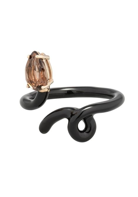 BEA BONGIASCA Anello Baby Vine Tendril Nero - BEA BONGIASCA Economico