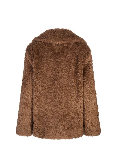 STELLA MCCARTNEY Cappotto In Teddy Cammello - STELLA MCCARTNEY Offerte