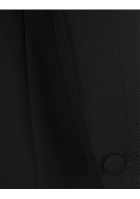 GIVENCHY Blazer In Lana Nera Con Righe In Lurex - GIVENCHY Vendite Flash