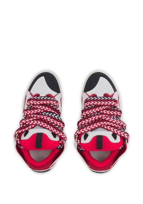 LANVIN Sneakers Curb Nere Fucsia e Bianche - LANVIN In Saldo
