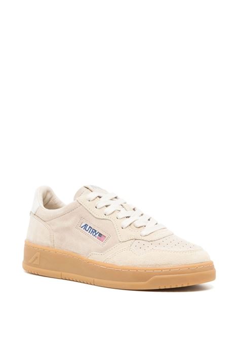 AUTRY Sneakers Medalist Low Super Vintage In Pelle Scamosciata Beige - AUTRY Nuova