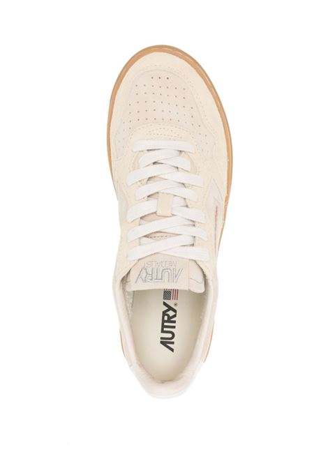 AUTRY Sneakers Medalist Low Super Vintage In Pelle Scamosciata Beige - AUTRY Nuova