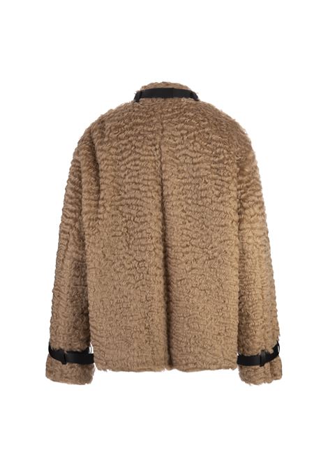 JIL SANDER Cappotto Corto In Mohair Gold Earth - JIL SANDER 2025