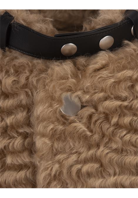 JIL SANDER Cappotto Corto In Mohair Gold Earth - JIL SANDER 2025