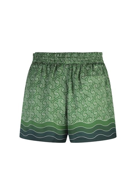 CASABLANCA Shorts In Seta Column Monogram - CASABLANCA Promozione