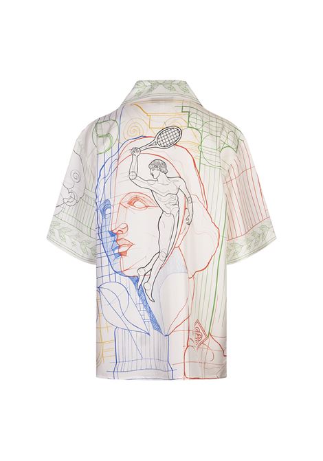 CASABLANCA Camicia In Seta Tennis Play in Progress - CASABLANCA Pezzi Unici