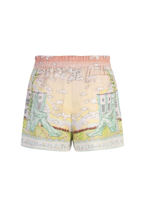 CASABLANCA Shorts In Lino Vase - CASABLANCA Hotsell