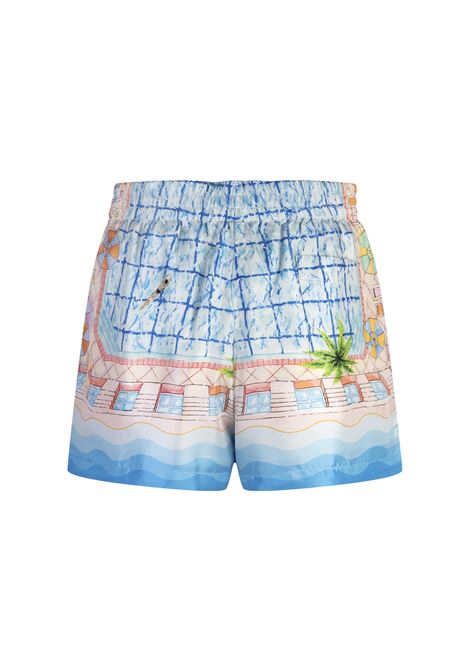 CASABLANCA Shorts In Seta Le Plongeon - CASABLANCA Acquista Ora