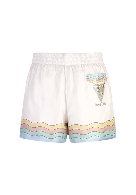 CASABLANCA Shorts In Seta Maison De Reve - CASABLANCA Consegna Veloce