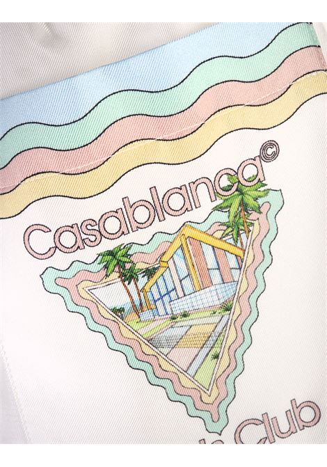 CASABLANCA Shorts In Seta Maison De Reve - CASABLANCA Consegna Veloce