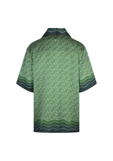 CASABLANCA Camicia In Seta Column Monogram - CASABLANCA Fino Al -60%