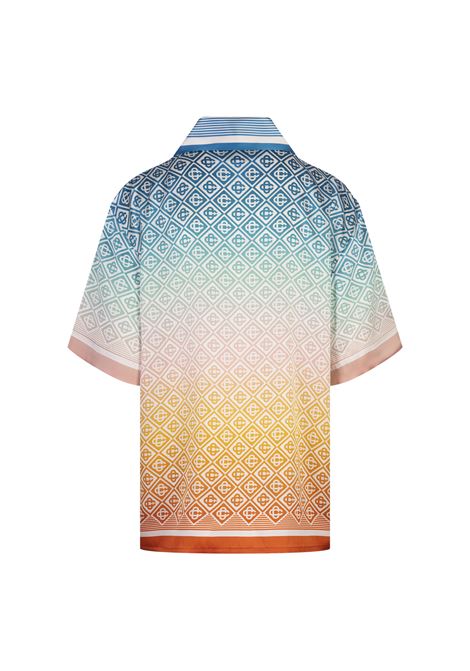 CASABLANCA Camicia In Seta Gradient Monogram - CASABLANCA Negozio