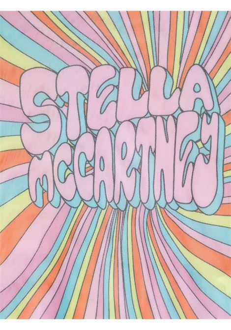 STELLA MCCARTNEY KIDS Top in Rete Multicolore con Grafica Stella - STELLA MCCARTNEY KIDS Sconto