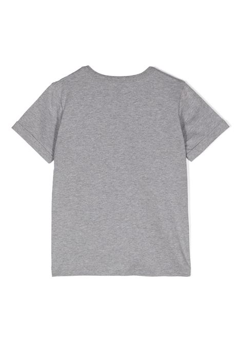 STELLA MCCARTNEY KIDS T-Shirt Grigia con Frange e Grafica Stella - STELLA MCCARTNEY KIDS Offerta
