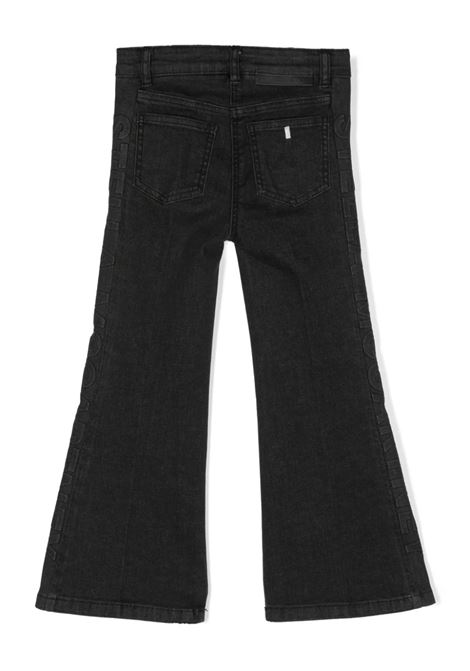 STELLA MCCARTNEY KIDS Jeans Svasati in Denim Nero - STELLA MCCARTNEY KIDS Online
