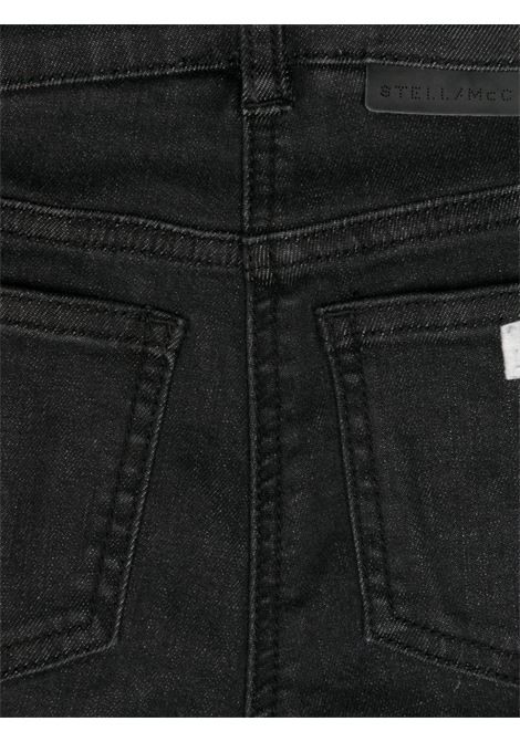STELLA MCCARTNEY KIDS Jeans Svasati in Denim Nero - STELLA MCCARTNEY KIDS Online