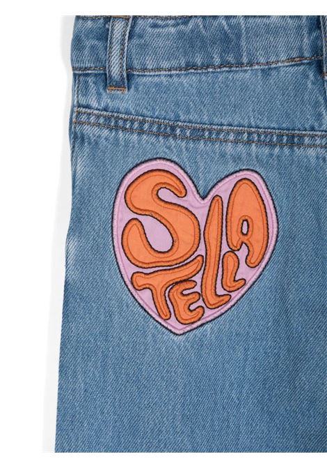 STELLA MCCARTNEY KIDS Jeans in Denim con Lavaggio Vintage e Gamba Dritta - STELLA MCCARTNEY KIDS In Vendita