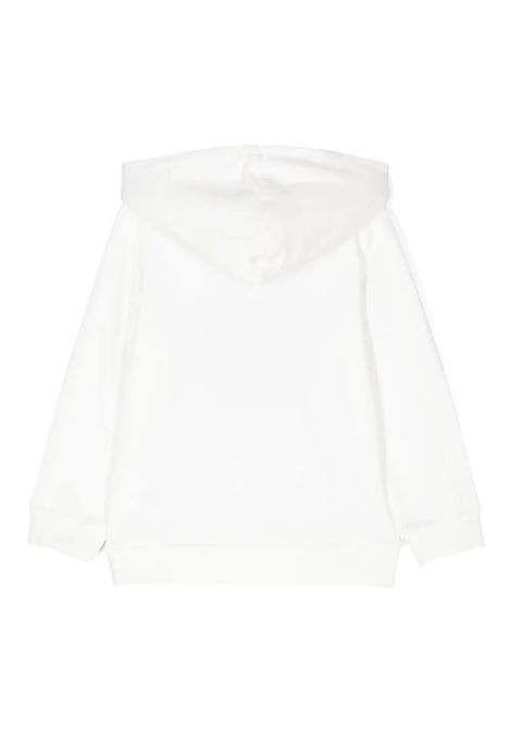 STELLA MCCARTNEY KIDS Felpa con Cappuccio Bianca con Grafica Stella Applicata - STELLA MCCARTNEY KIDS Offerte