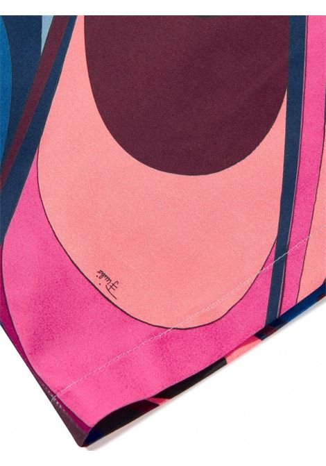 EMILIO PUCCI JUNIOR Abito a Maniche Lungo Con Stampa Onde - EMILIO PUCCI JUNIOR Vendita Calda