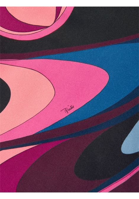 EMILIO PUCCI JUNIOR Abito a Maniche Lungo Con Stampa Onde - EMILIO PUCCI JUNIOR Vendita Calda