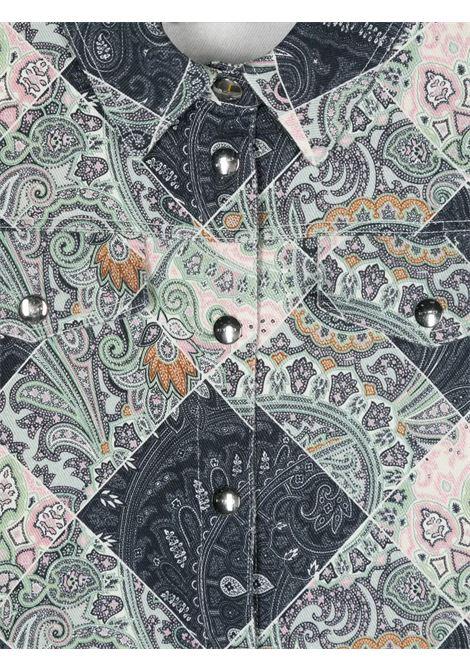 ETRO KIDS Giacca In Denim Paisley Blu Navy - ETRO KIDS Vendite Flash