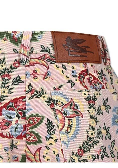 ETRO KIDS Shorts Rosa Con Motivo Paisley Floreale - ETRO KIDS Negozio