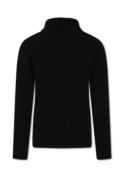 EMILIO PUCCI JUNIOR Maglione a Collo Alto Nero Con Logo - EMILIO PUCCI JUNIOR 2025