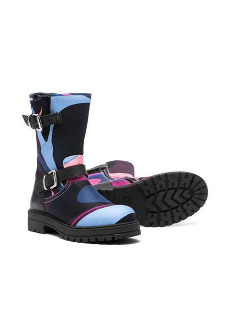 EMILIO PUCCI JUNIOR Stivali Con Stampa Onde - EMILIO PUCCI JUNIOR Italy